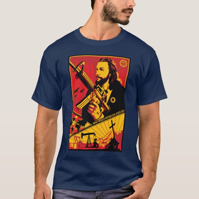 Camiseta Que Jesus republicano faria? (Frente)