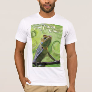 Camiseta Que mundo maluco - Um Lizard especial