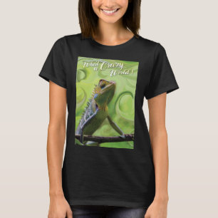 Camiseta Que mundo maluco - Um Lizard especial