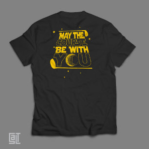 Camiseta Que o Campo Esteja Com Você Golfe Divertido