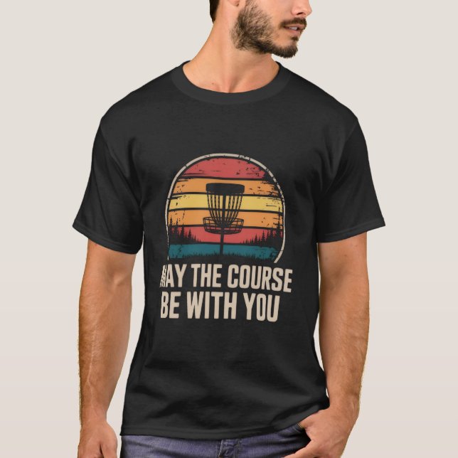 Camiseta Que o Campo Esteja Com Você Presente de Golfista d (Frente)