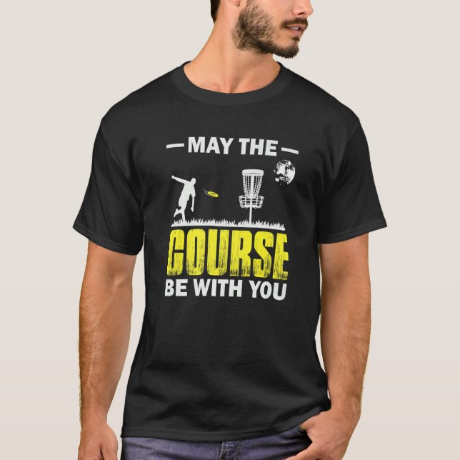 Camiseta Que O Curso Esteja Com Você Frisbee Fora Do Esport (Frente)