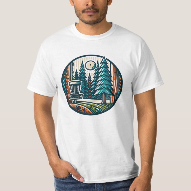 Camiseta Que o curso esteja com você, golfe de disco (Frente)