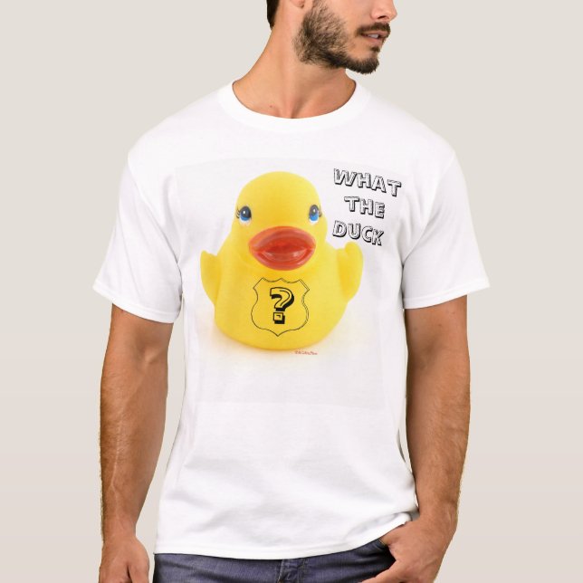 Camiseta Que o pato da borracha do amarelo do pato (Frente)