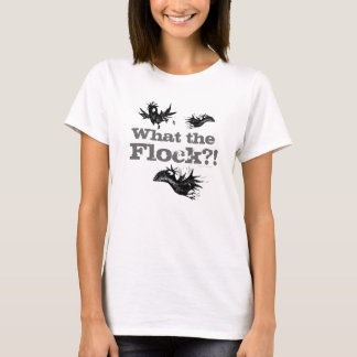 Camiseta Que o rebanho?! Corvo engraçado