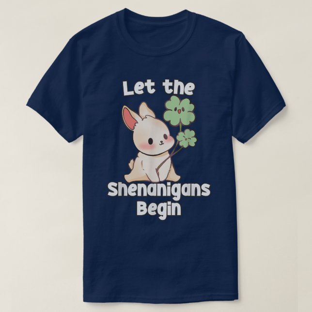 Camiseta Que o Shenanigan comece - Rua de anime Kawaii (Frente do Design)