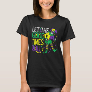 Camiseta Que Os Bons Tempos Enrolem O Jester Bead Mardi Gra