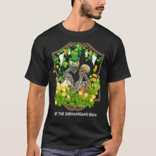 Camiseta Que Os Shenanigans Comecem A Começar A Casal De Ru
