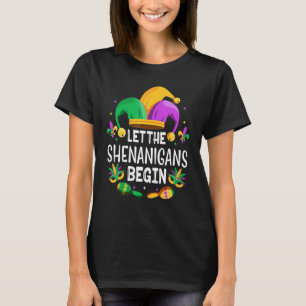 Camiseta Que Os Shenanigans Comecem A Mardi Gras, Homens De