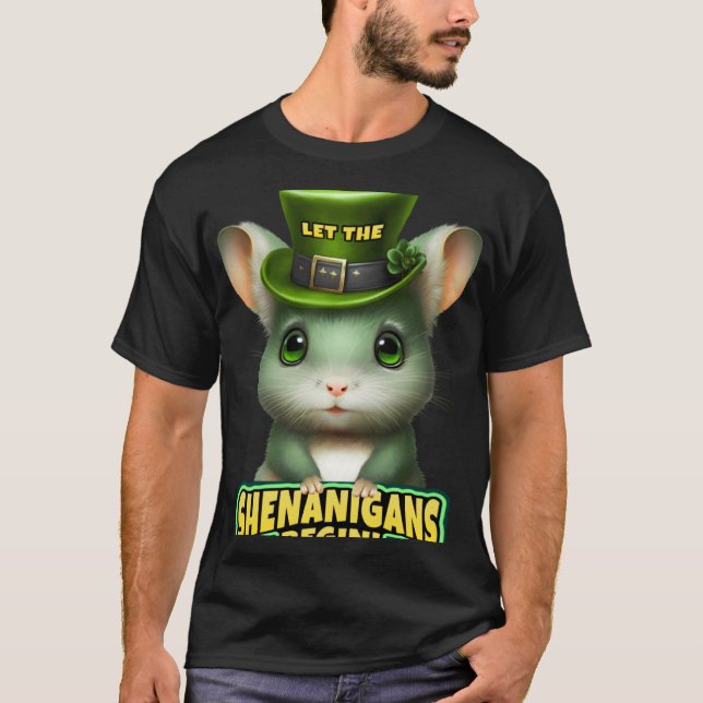Camiseta Que os Shenanigans comecem a Rua Patrick's Chinchi (Frente)