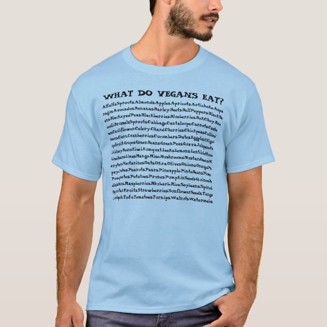 Camiseta Que os Vegans comem? (Frente)