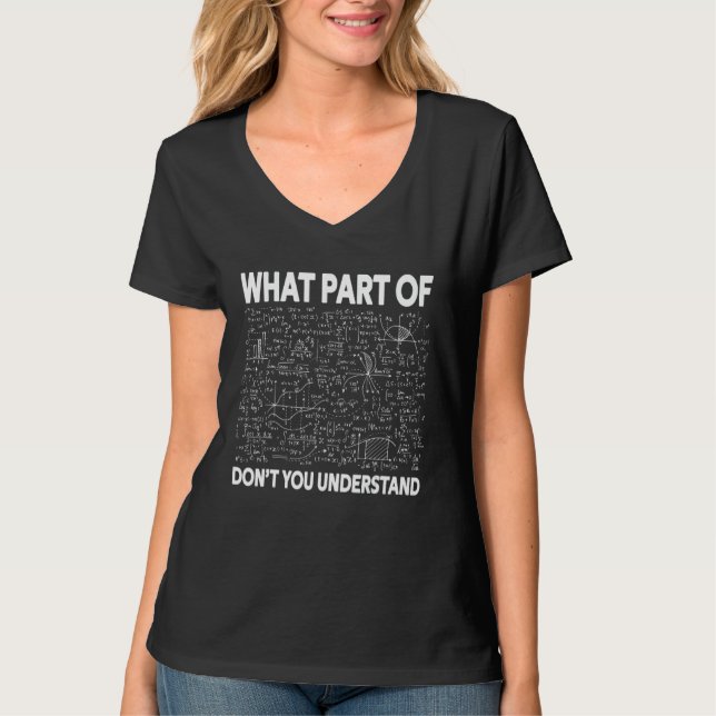 Camiseta Que Parte Da Matemática - Matemática Engraçada Mec (Frente)