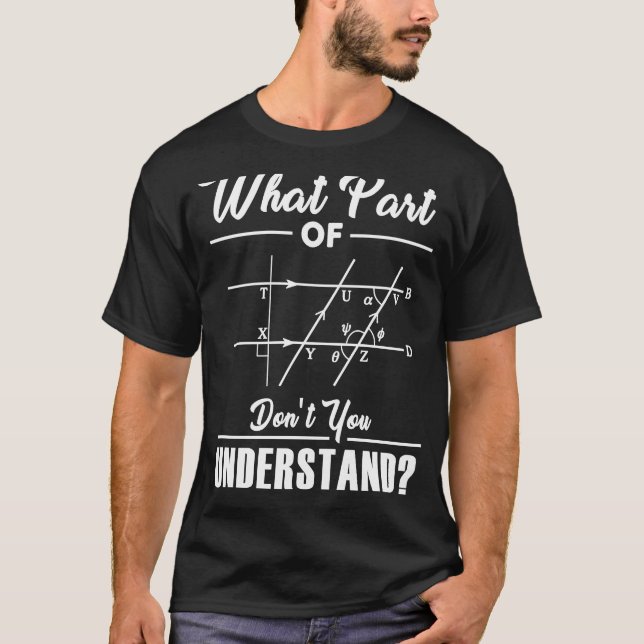 Camiseta Que Parte Da Piada De Matemática Do Nerd De Profes (Frente)