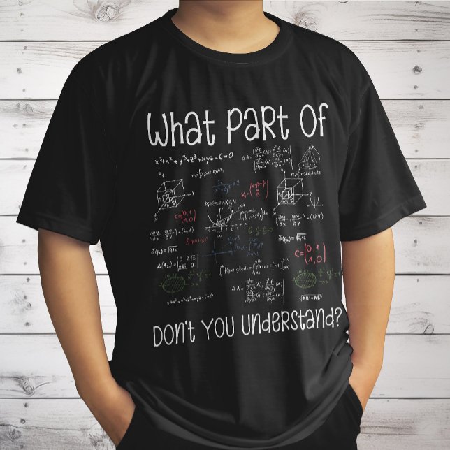 Camiseta Que parte das equações você não entende matemática (Criador carregado)