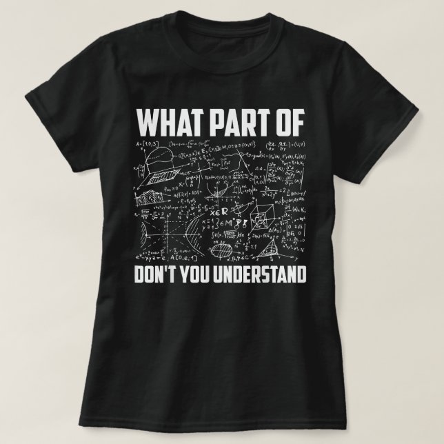 Camiseta Que Parte Do Professor De Matemática Divertido Voc (Frente do Design)