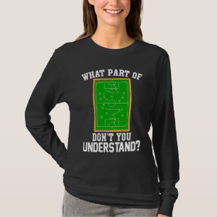 Camiseta Que Parte Você Não Entende Treinador de Futebol  