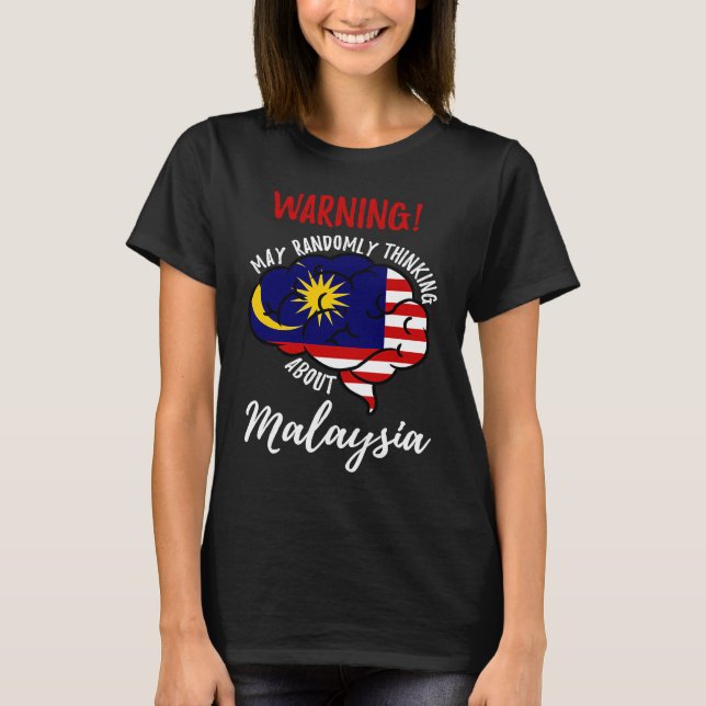 Camiseta Que Pense Randomicamente Sobre O Roo Malaio (Frente)