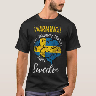 Camiseta Que Pensem Aleatoriamente Nas Raízes Suecas Suecia