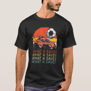 Camiseta Que Poupe O Carro De Futebol Do Retro De Foguete?