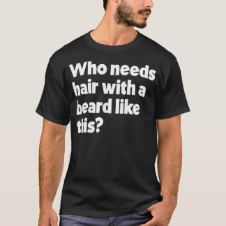 Camiseta Que Precisa De Cabelo Com Uma Barba Como Esta Maçã