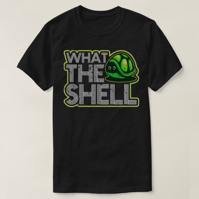 Camiseta Que Presente De Tartaruga Engraçada Da Shell (Frente do Design)