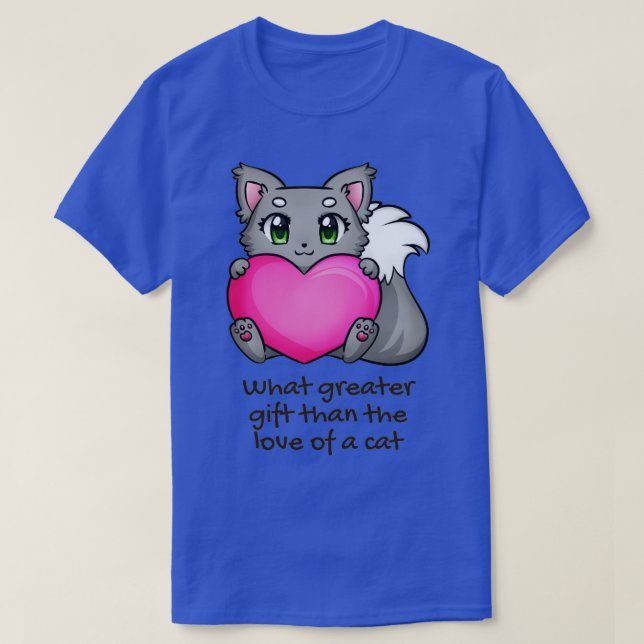 Camiseta Que presente maior que o amor de um gato (Frente do Design)