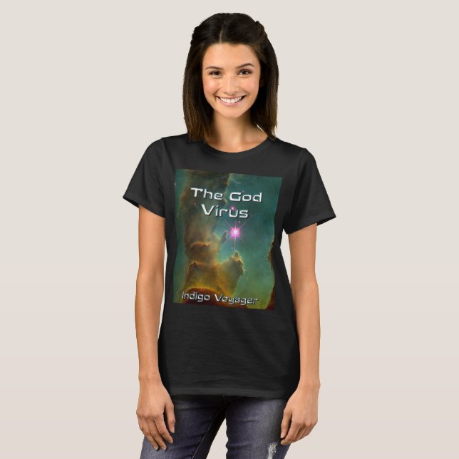 Camiseta que promove o vírus do deus (Frente Completa)