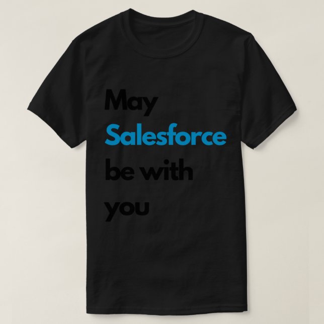 Camiseta Que SALESFORCE esteja com você (Frente do Design)