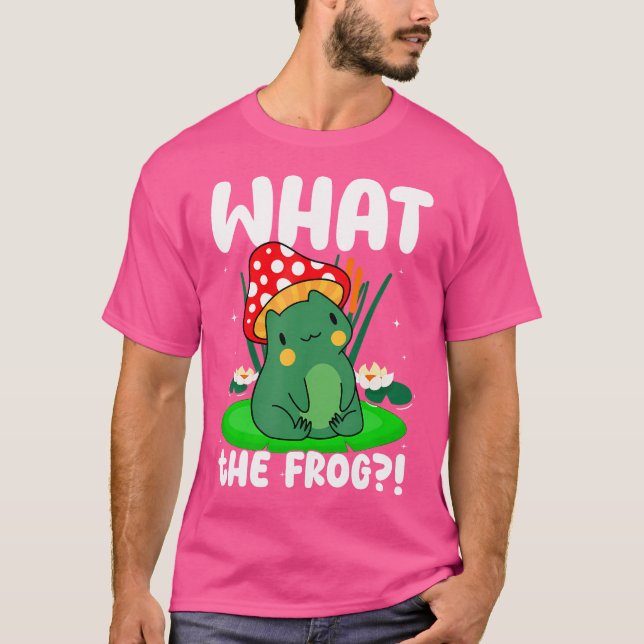 Camiseta Que Sapo De Cogumelo Aestético Do Sapo (Frente)