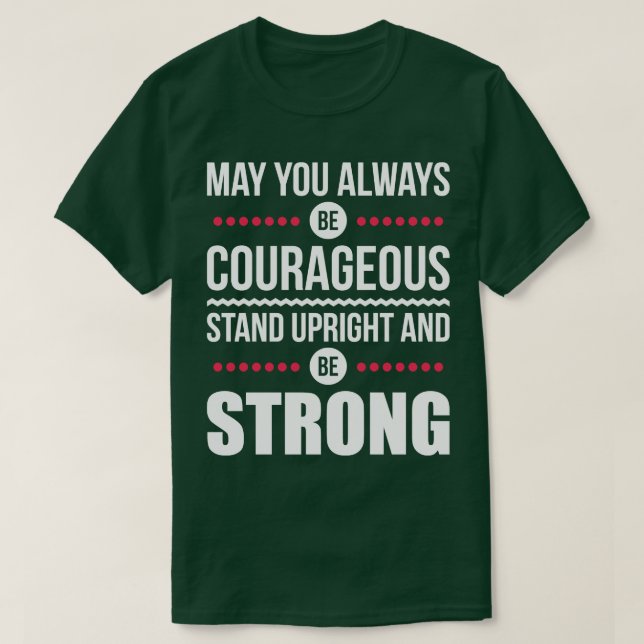 Camiseta Que sempre seja corajoso 1 (Frente do Design)