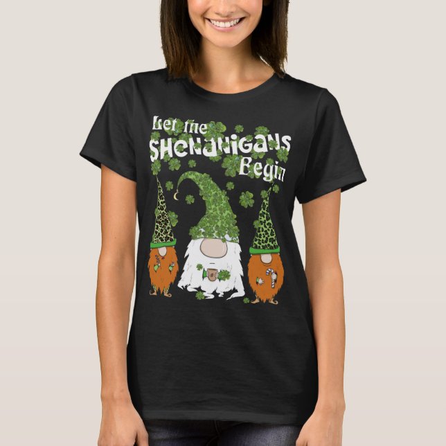 Camiseta Que Shenanigans Comecem A Rua Os Gnomos De Capas V (Frente)