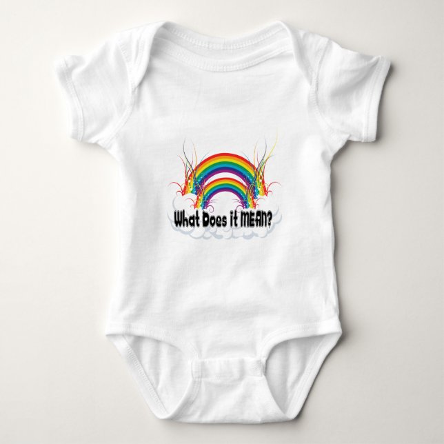 CAMISETA QUE SIGNIFICA? ARCO-ÍRIS DOBRO (Frente)