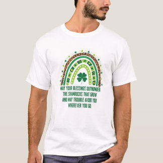 Camiseta Que Suas Bênçãos Ultrapassem As Barras Que Gr