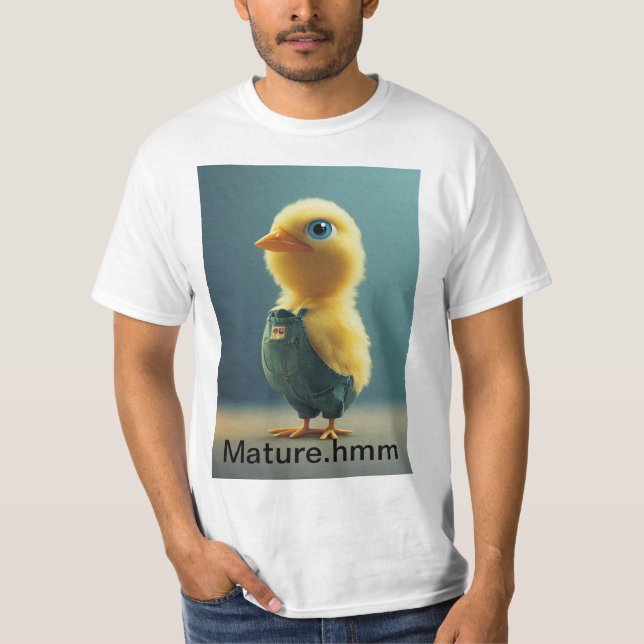 Camiseta Que tal "Cluckin' Grown Tee" ou "Fowl Adultho" (Frente)