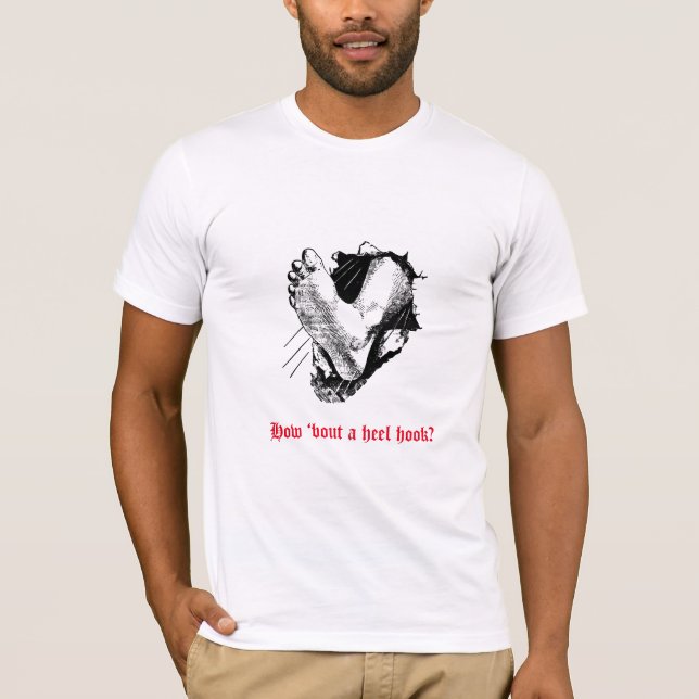 Camiseta "Que tal um gancho de pele?" T-shirt BJJ (Frente)