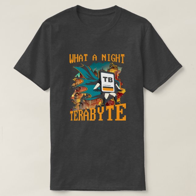 Camiseta Que terabyte noturno - Programa de Engenheiro de s (Frente do Design)