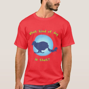 Camiseta Que tipo do cão é aquele? (Windhound macio)