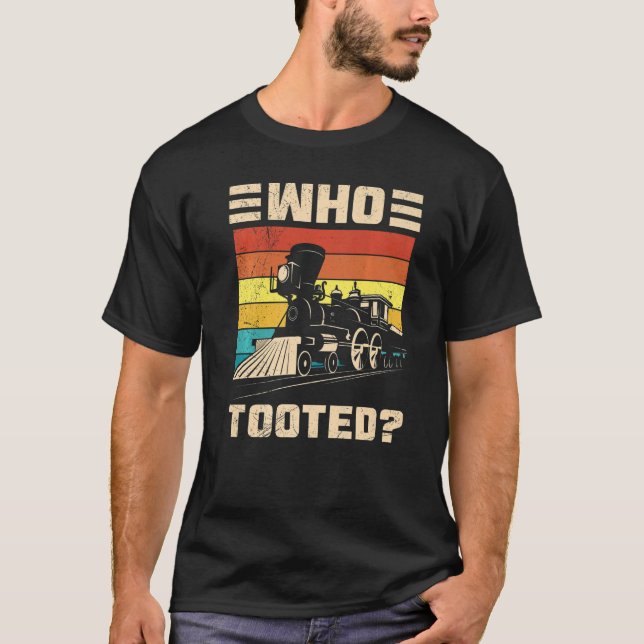 Camiseta Que Tocou O Furo Da Estrada De Comboio Engraçado P (Frente)