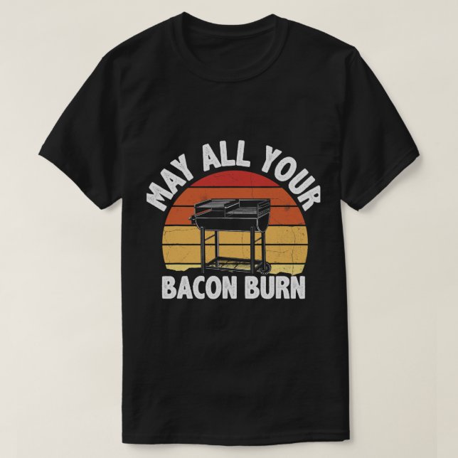 Camiseta Que Todo O Seu Bacon Queime A Festa Assustadora De (Frente do Design)