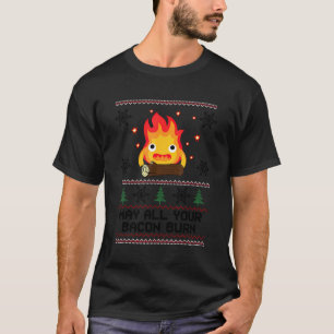 Camiseta Que Todo Seu Bacon Queime Incêndio Engraçado E Cri