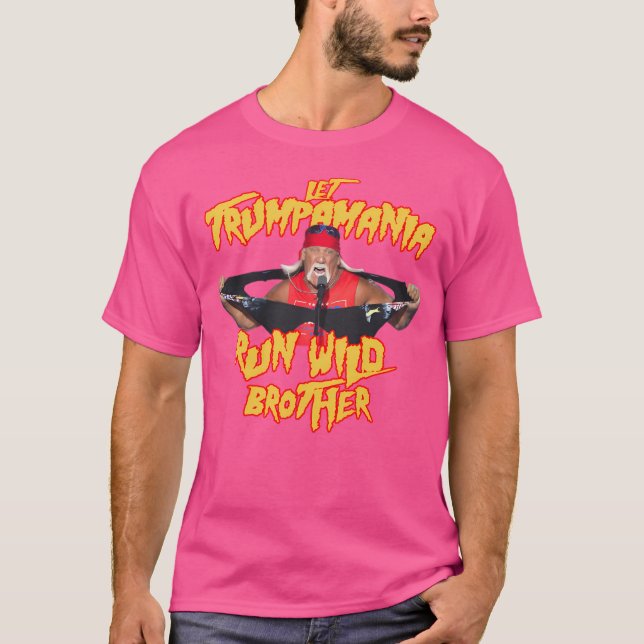 Camiseta Que Trumpamania Corra Irmão Selvagem Trumpamania (Frente)