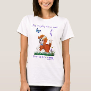 Camiseta Que tudo o que tem respiração elogie seu nome