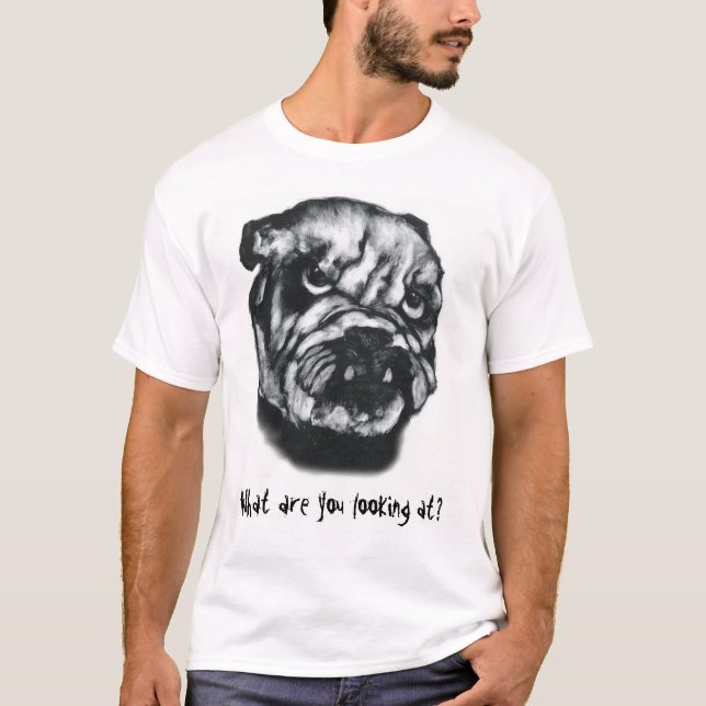 Camiseta Que você está olhando? (Frente)