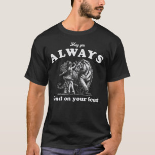 Camiseta Que Você Sempre Poise Sobre os Pés