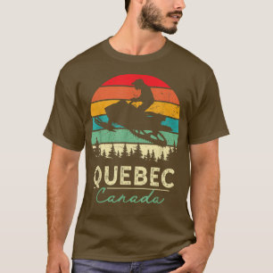 Camiseta Quebec Canada Snowmobile Riding Legal Snowmobiling
