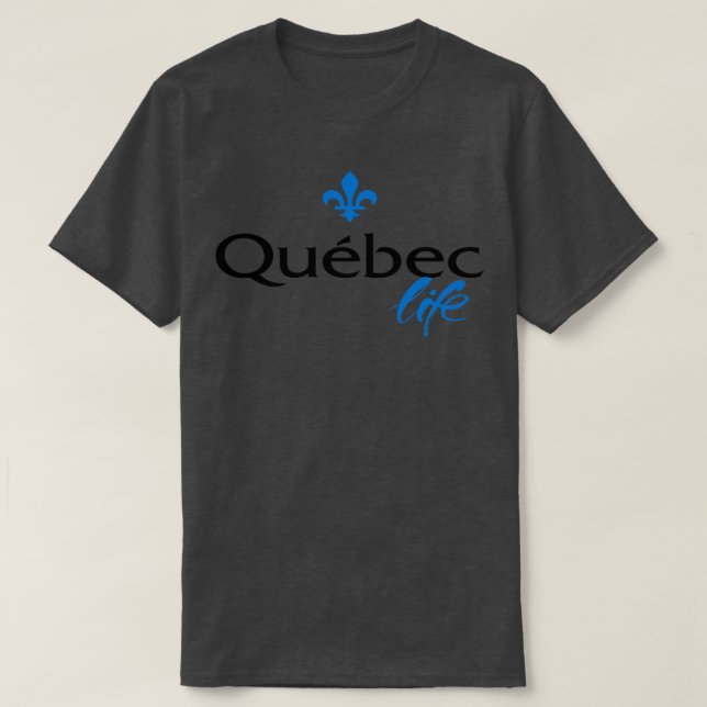 Camiseta Quebec Life Crescendo no Canadá (Frente do Design)