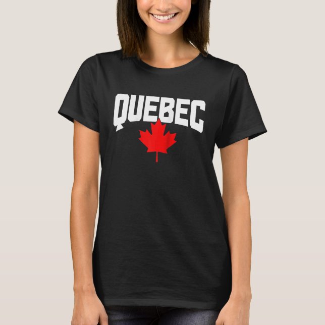 Camiseta Quebec Maple Leaf Canada Canadian Flag Pride Ragla (Frente)