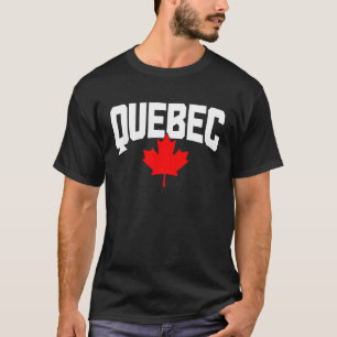 Camiseta Quebec Maple Leaf Canada Flag Pride Canadá