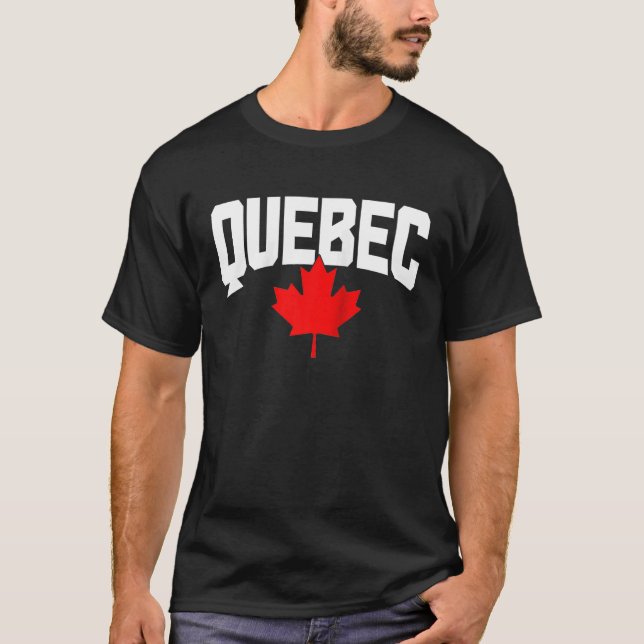 Camiseta Quebec Maple Leaf Canada Flag Pride Ragla (Frente)