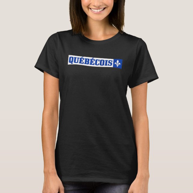 Camiseta Quebec Quebecois Flag Pride Canadá Montreal Canadi (Frente)